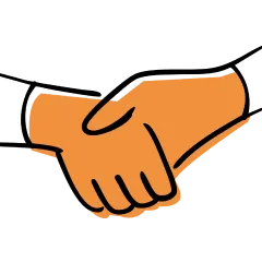 Handshake symbolizing partnership